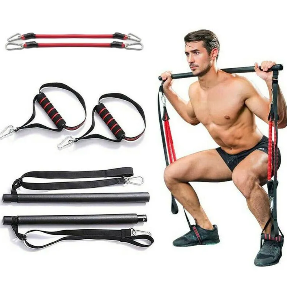 NiraCura Pilates Bar Kit with Resistance Bands